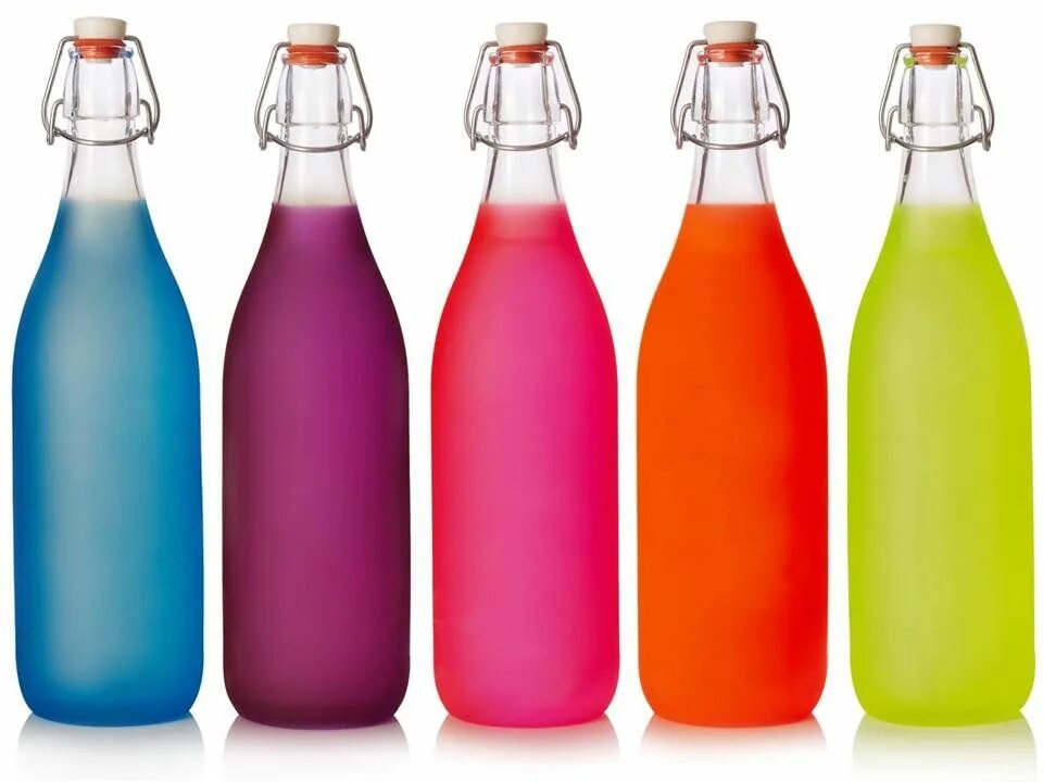 Coloured bottles