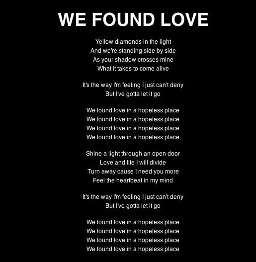 You found me песня перевод. Rihanna we found Love текст. We found Love текст. Рианна we found Love. Love текст.