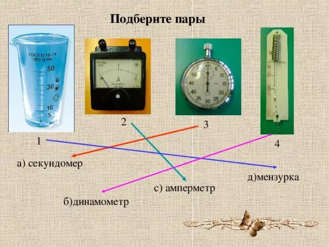 Приборы (линейка, мензурка, термометр, динамометр. Барометр 2) спидометр 3) динамометр 4) линейка 5) - 6) манометр 7) Ареометр. Манометр 2) гигрометр 3) динамометр 4) мензурка 5) рычажные весы. Динамометр из линейки.