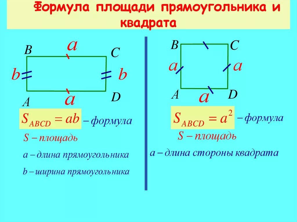 Формула ширины прямоугольника. Формула нахождения площади прямоугольника. Формула площади квадрата и прямоугольника. Формулировка формулы площади прямоугольника. Формула подсчета площади прямоугольника.