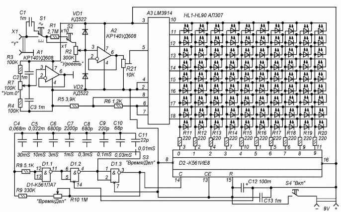 микросхема осциллограф