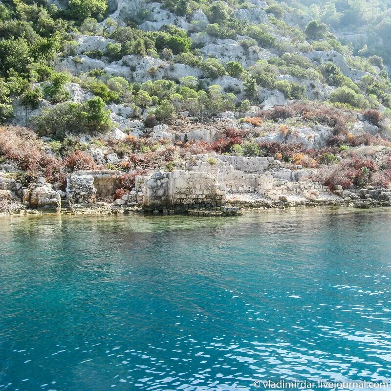 Кекова остров Долихисте. Остров Кекова затонувший Турция.