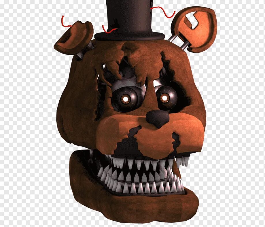 Freddy fazbear nights. Голова Фредди Фазбера. Кошмарного Фредди Фазбера. Фредди фазбер ФНАФ 4. АНИМАТРОНИКИ кошмарный Фредди фазбер.