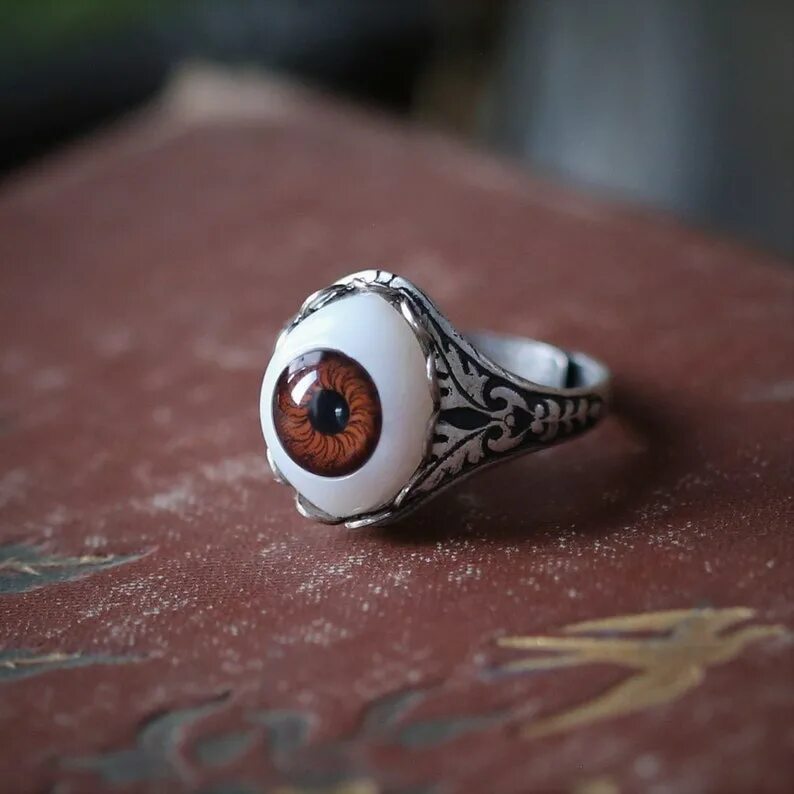 glass eye ring Cheap Sell - OFF 76