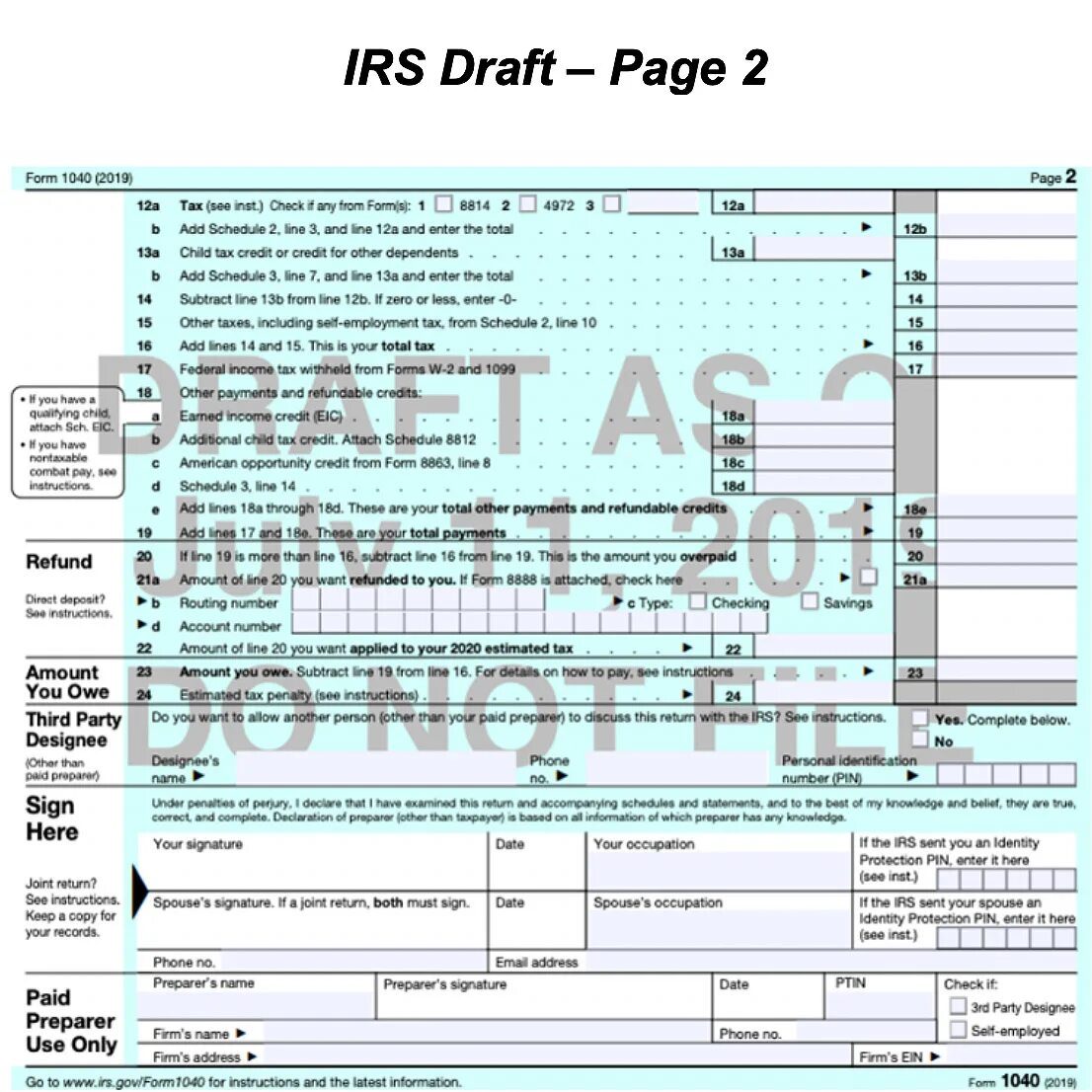 Line amount. Amount of income tax form 1040. бланк 1040 налог.