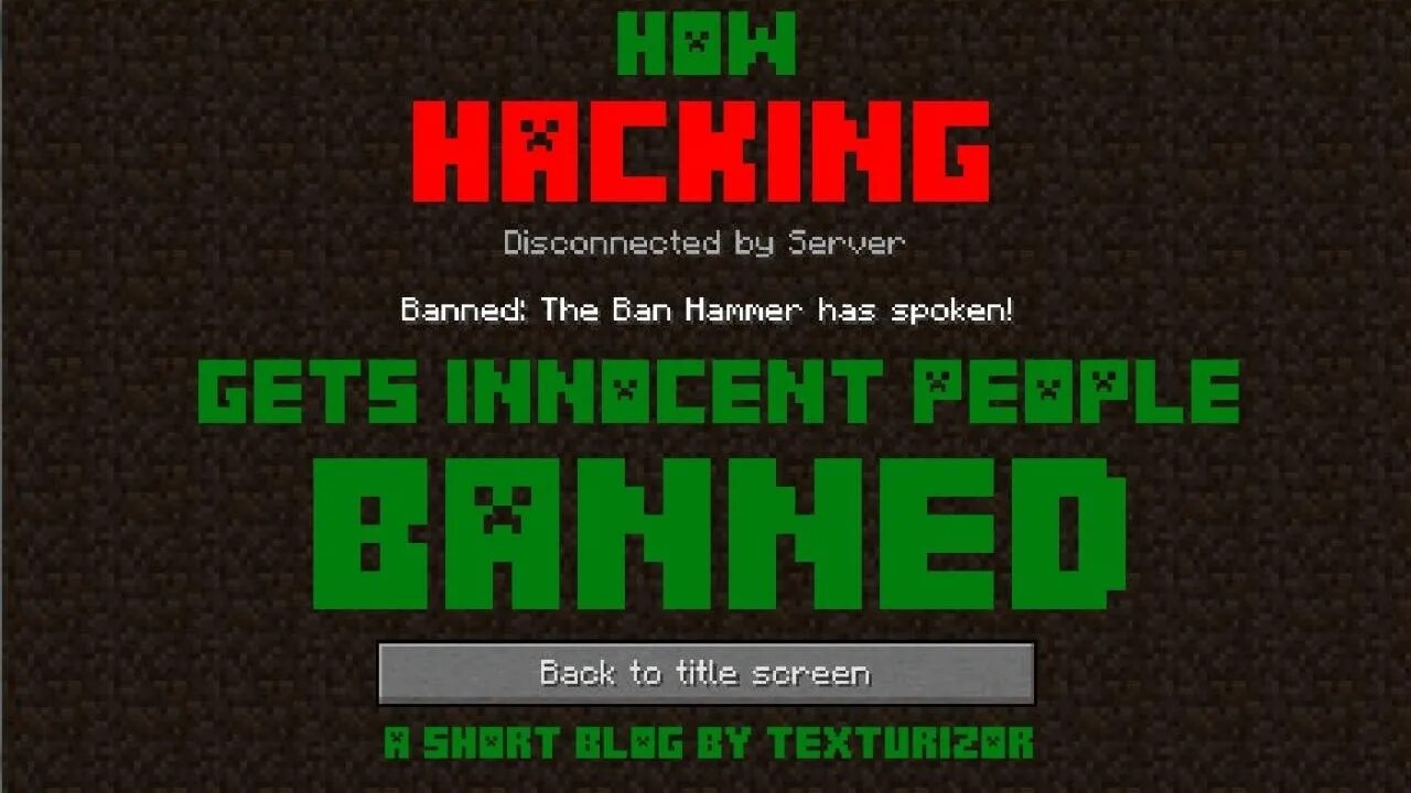 Disconnect minecraft