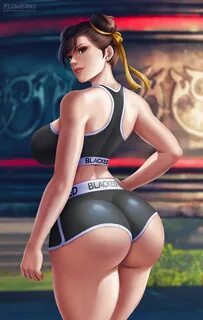 Chun-Li Fighter girl, Sexy poses, Sexy anime.