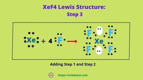 So far, we’ve used eight of the XeF4 Lewis structure’s total 8.