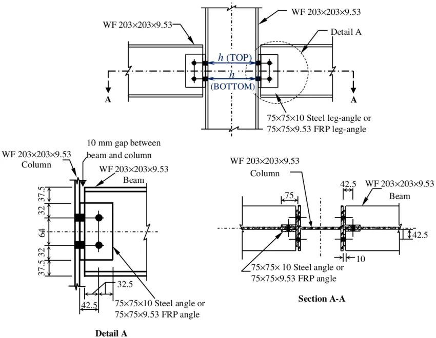 Connection details. Structural Steel connections. Антенна Vee Beam (v-Beam). Box Beam Angle Beam. Elbow connections Steel Beam.