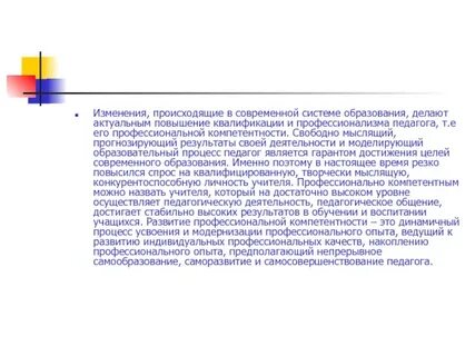 Опыт профессионального развития