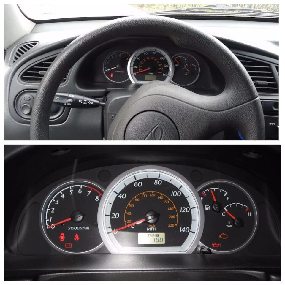 Подключение приборной панели с лачетти в ланос Пересвет щитка приборов Chevrolet Lanos, 1,5 л, 2007 года стайлинг DRIVE2