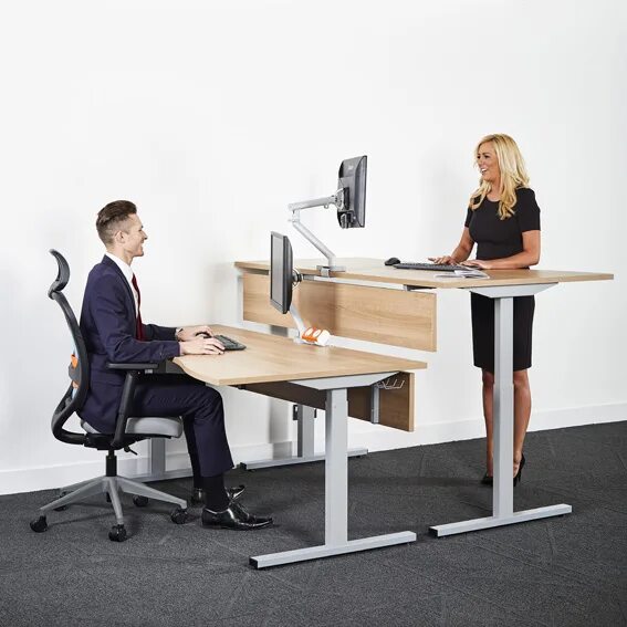 Height adjust. Electric height adjustable standing desk converter. height adjustable. adjustable desks for standing or sitting. stand rise.
