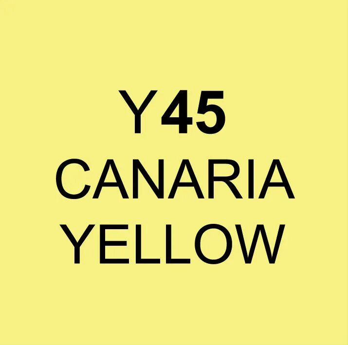 45 Canaria Yellow. Canaria Yellow цвет. Canaria Yellow. Маркеры 45