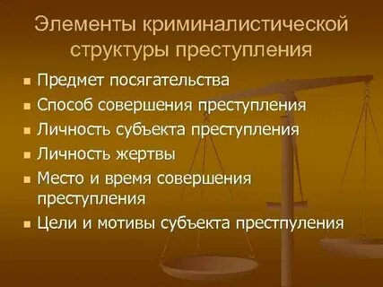 К элементам криминалистической характеристики относится