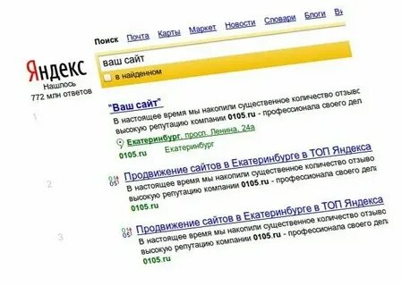 Продвижение сайта в яндексе seo топ