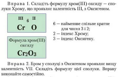Составить формулу хром 3