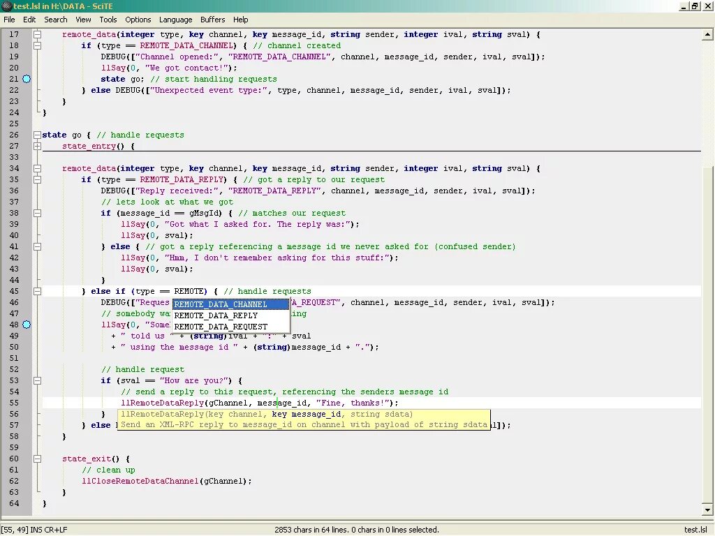 Request debug