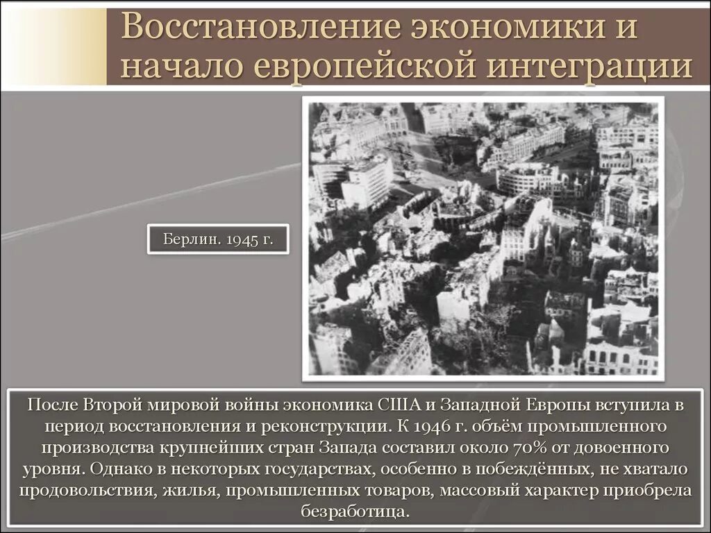 Мировая экономика после 2 мировой войны