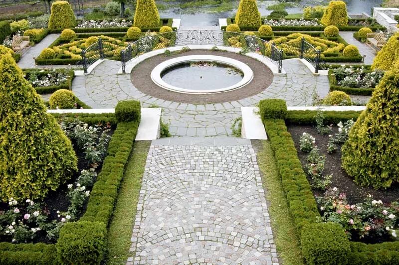 Kathy Brown - New French Garden, The Manor House Stevington, Bedfordshire Countr