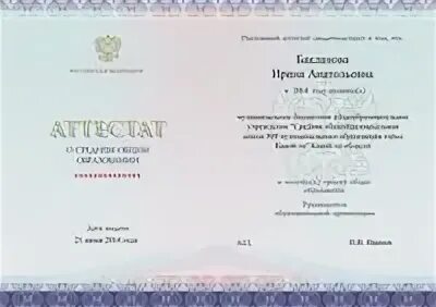 Заполнение аттестатов в 2024 году