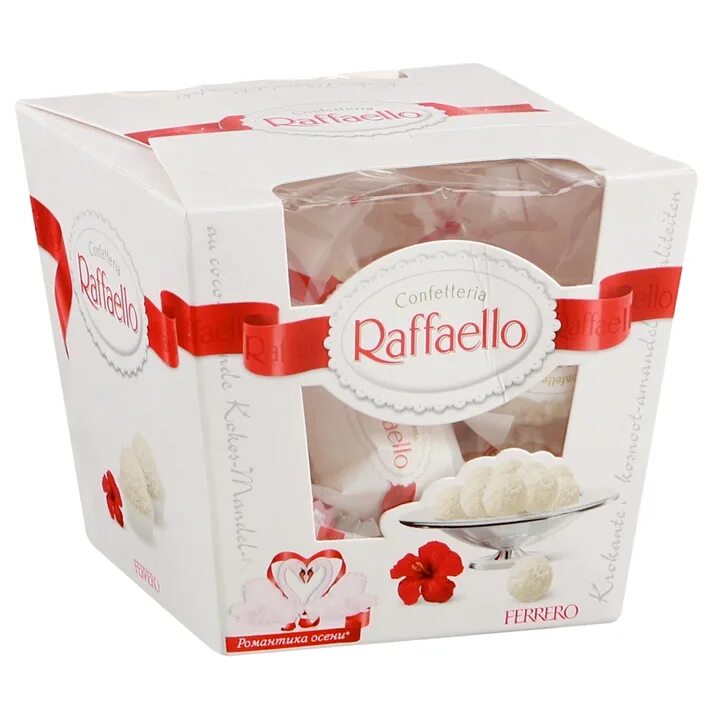 Конфеты Raffaello коробка 150гр. Конфеты Рафаэлло 90 гр. Конфеты Ferrero Raffaello t15 150гр.