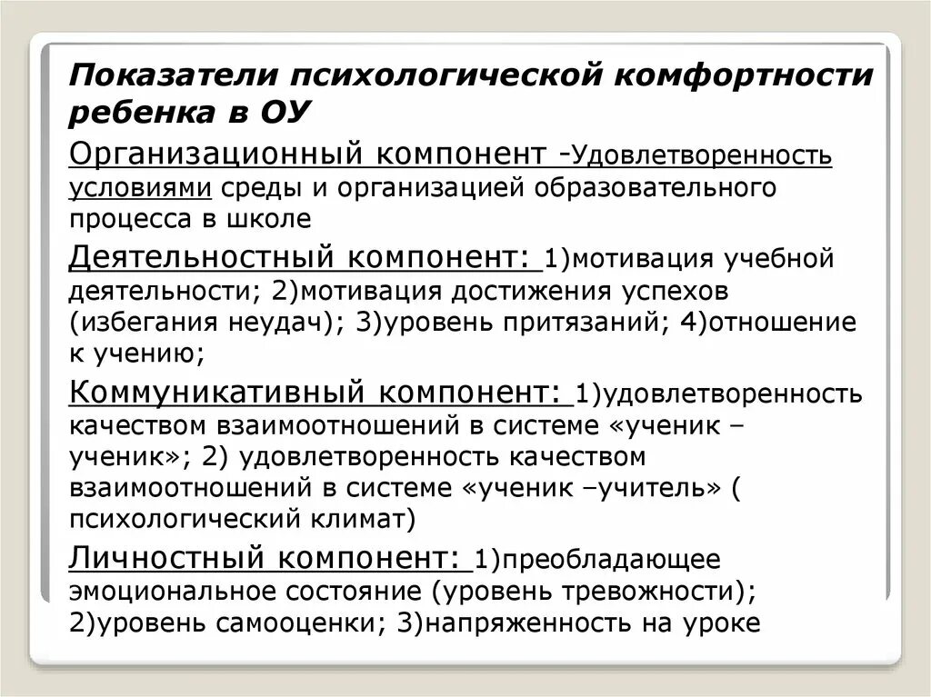 Психологическая комфортность. Показатели комфортности. Психологические показатели. Комфортность образовательной среды.