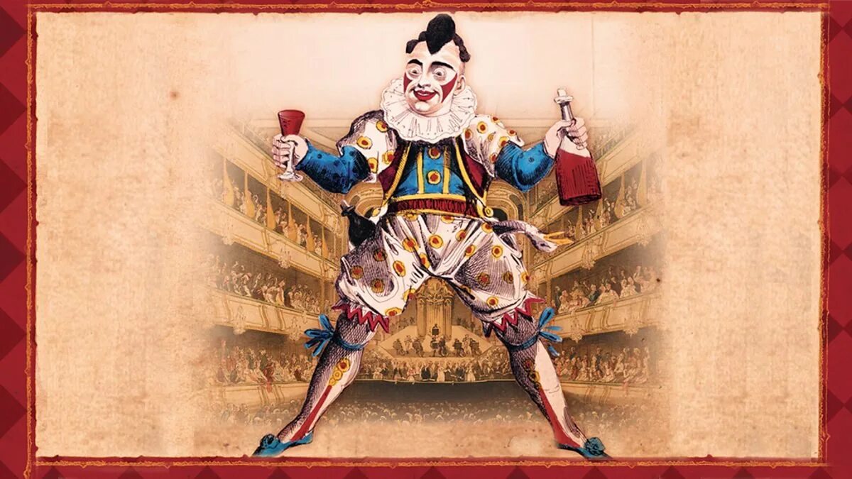 Клоуны 1853. Гримальди клоун.