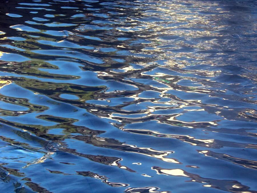 Вода в реке становится прозрачная. Гладь воды. Рябь на воде. Пруд с рябью. Вода река.