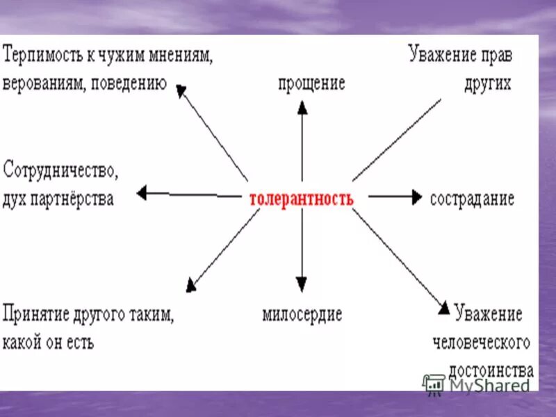 терпимость к чужим мнениям и верованиям называется