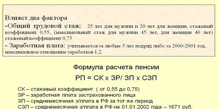 Стаж входящий в расчет пенсии. Начисление пенсии. Формулы трудового стажа для пенсии. Схема расчета пенсии. Пример расчета пенсии.