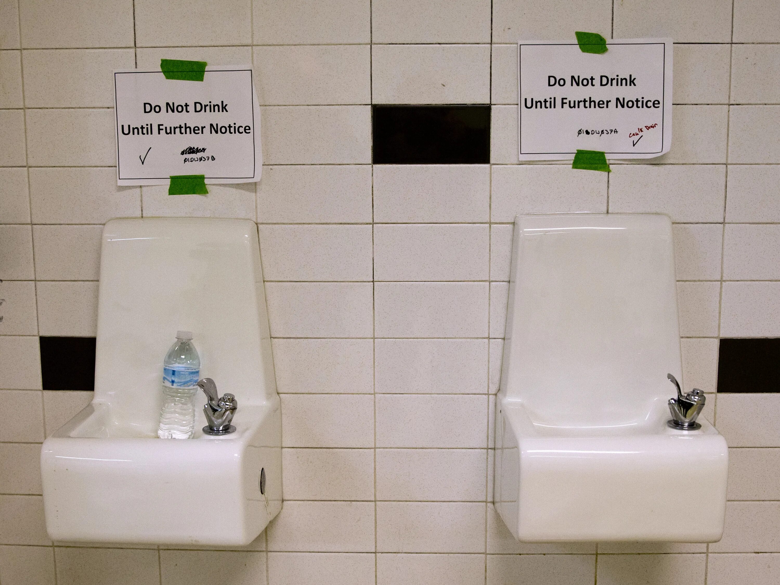 Do not Drink. Do not Water. Not Drink not Drive. Flint Water crisis problems.