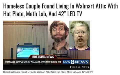 A Homeless Couple was Not Living in a Walmart Attic Misbar