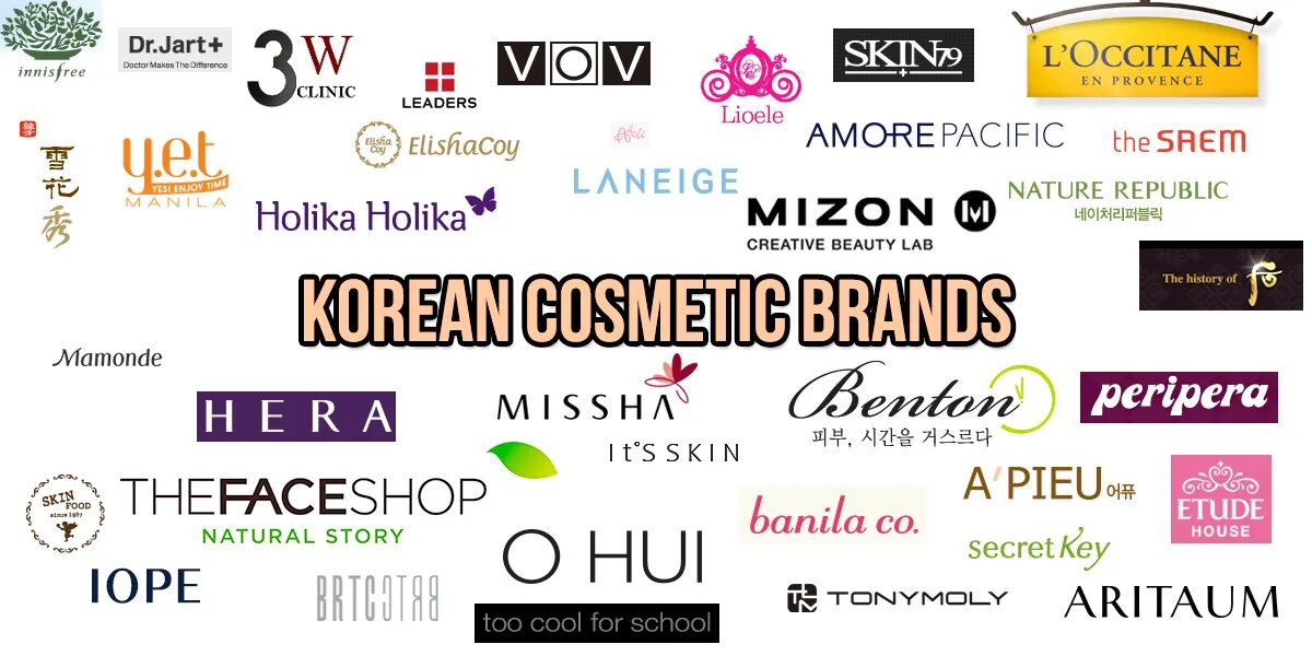 Лучший корейский бренд для лица. Бренды косметики. Известные фирмы косметики. Корейские бренды. Корейская косметика бренды.