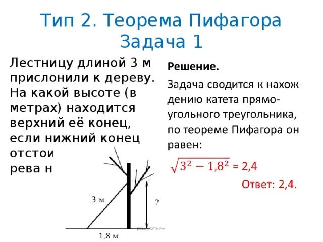 Ствола на высоте 1 3. Лестницу длиной 3 м прислонили к дереву. Лестницу длиной 3 м прислонили к дереву 1.8. Лестницу длиной 2 метра прислонили к дереву на дереву 1.2. Лестница длинной 2.5 м прислонили к дереву.