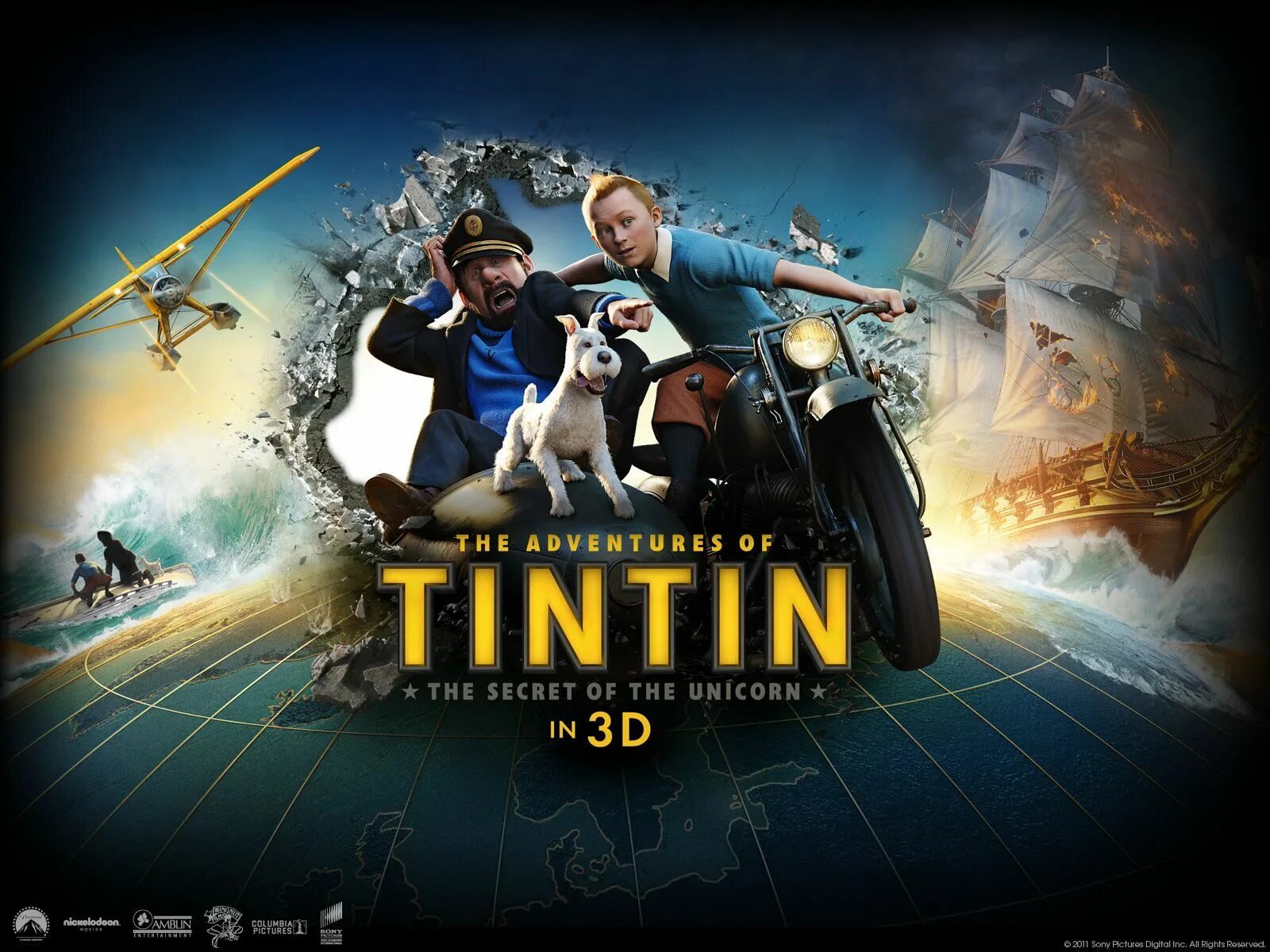 Приключения тинтина. Приключения Тинтина тайна единорога 2. The Adventures of Tintin 2011. Саймон Пегг приключения Тинтина тайна единорога. Питер Джексон Тинтин.