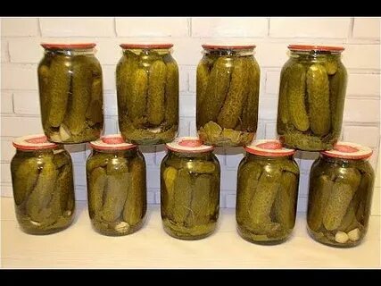 Рецепты огурцов в литровые банки