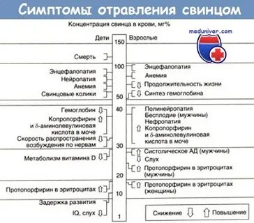 Отравление свинцом как называется