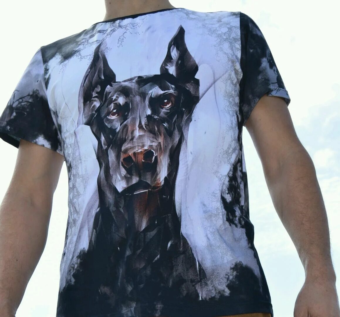 Футболка с доберманом. Футболка с доберманом в кармашке. Футболка с принтом добермана. Футболка richmond john черная с доберманом. Футболка доберман.