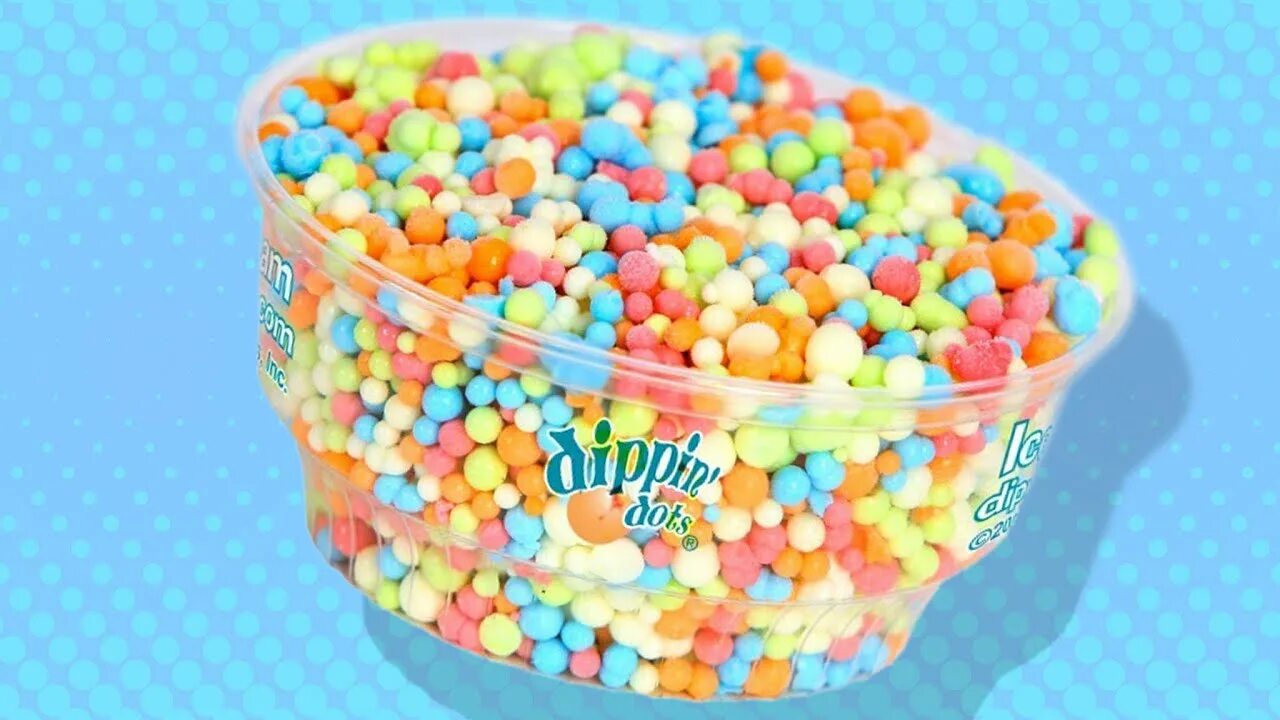 Little effect. Наномороженое Dippin. Диппин дотс. Dippin Dots Ice Cream. Dippin' Dots вагончики.