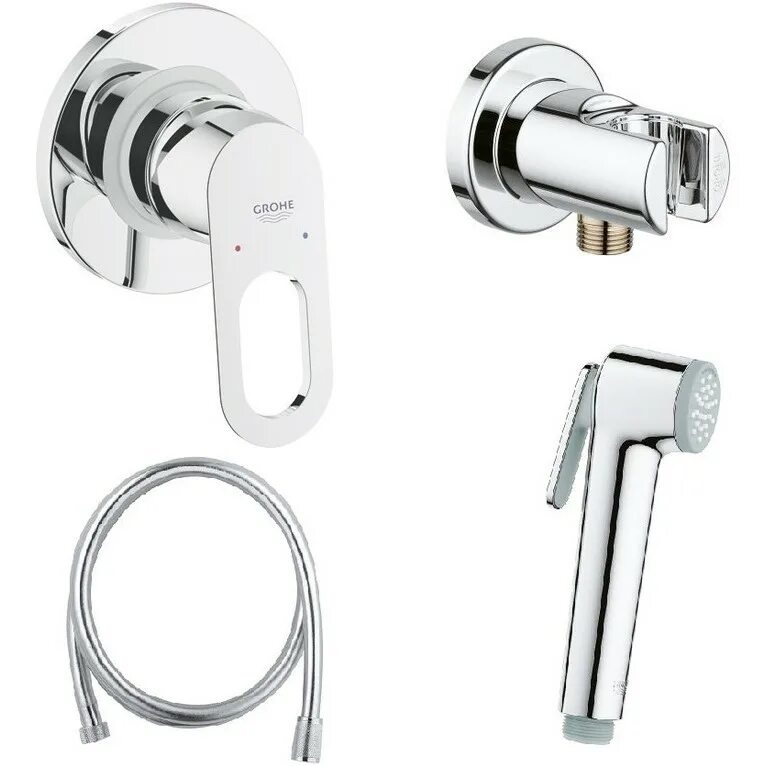 Комплект душа grohe. Grohe BAULOOP [124895]. Grohe BAULOOP 124895 гигиенический комплект.