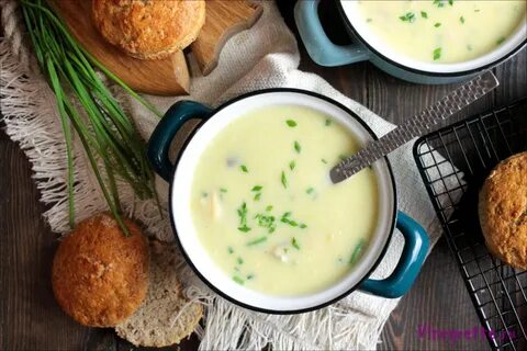 Суп пюре картофельный с сыром