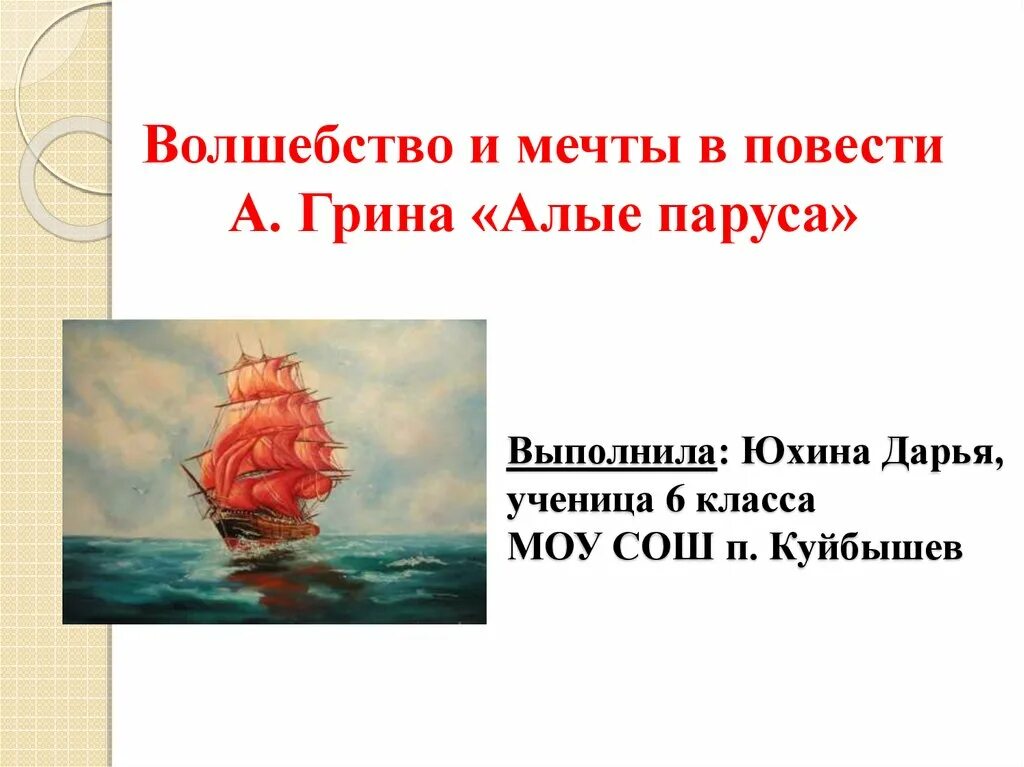 6 а грин алые паруса. Алые паруса Грин презентация. Что такое мечта в повести Алые паруса. Мечта и реальность в повести Алые паруса.