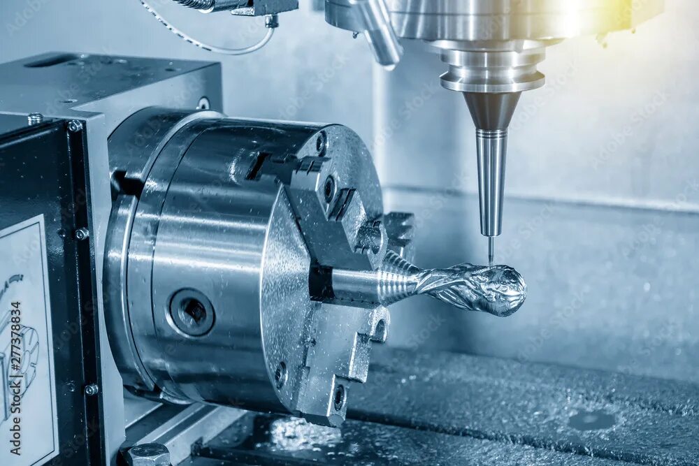 The process of machining
