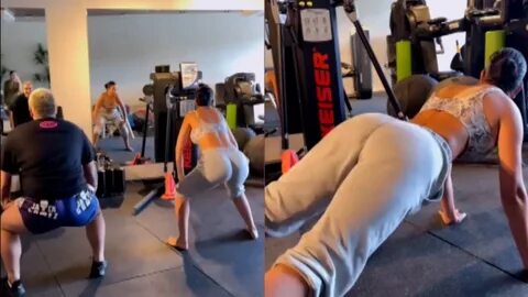 Georgina Rodriguez shows off her twerk skills. 