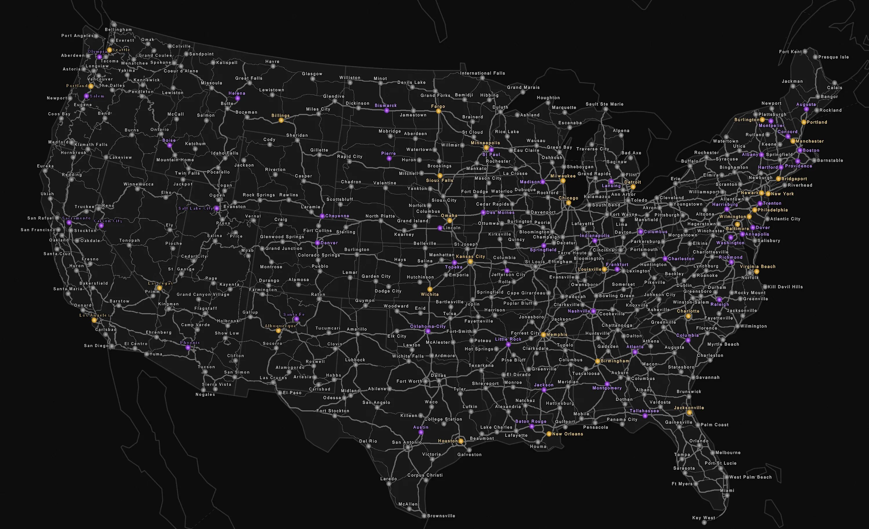 Последняя версия атс. American Truck Simulator 2 карта. American Truck Simulator карта 2021. American Truck Simulator 1.40 карта. American Truck Simulator карта 2023.