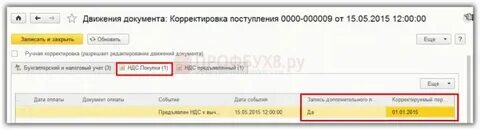 Код ошибки в книге покупок
