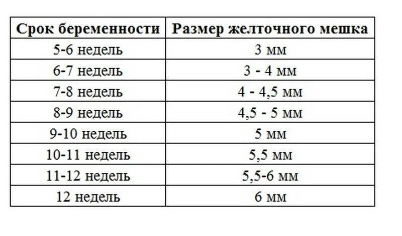 Желточный мешок при беременности. Желточный мешочек по неделям таблица. Нормы желточного мешочка по неделям. Желточный мешок 4 мм при беременности.