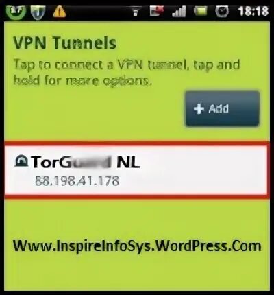 Tunnel tap