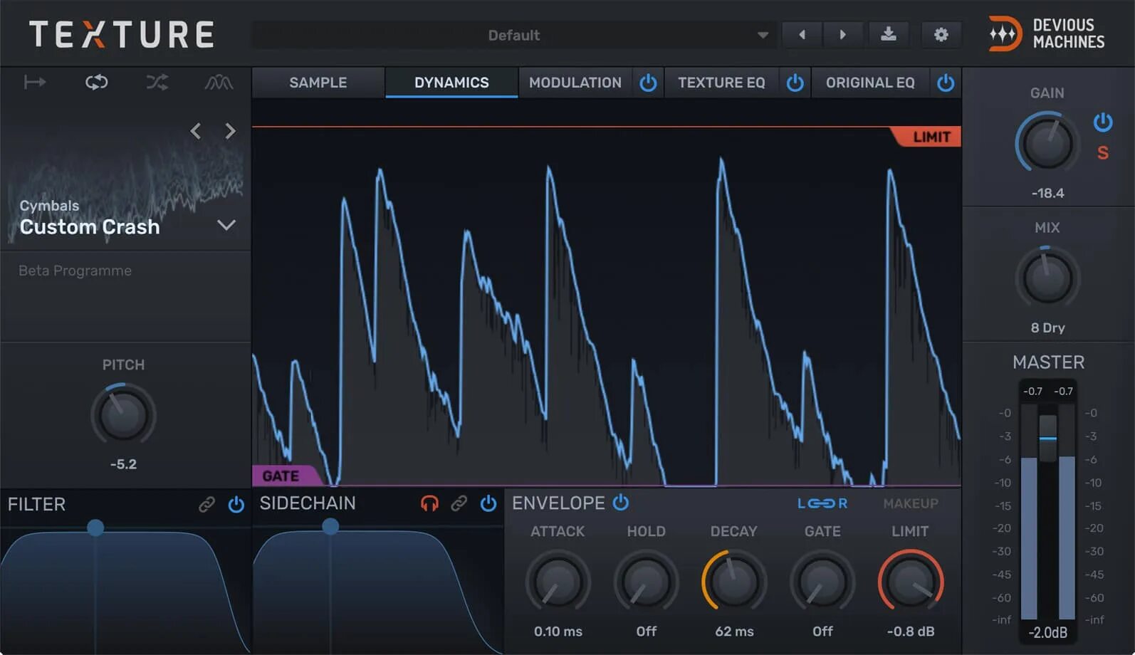 Dynamic filter. Devious Machines. Devious Machines VST. Trigger VST. VST Trigger для ударных.