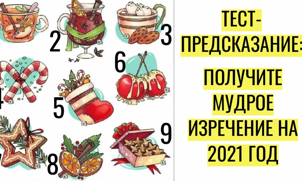 Тест предсказания на новый год. Тест на новый год. Новогодний тест для друзей. Тест предсказание по картинкам.